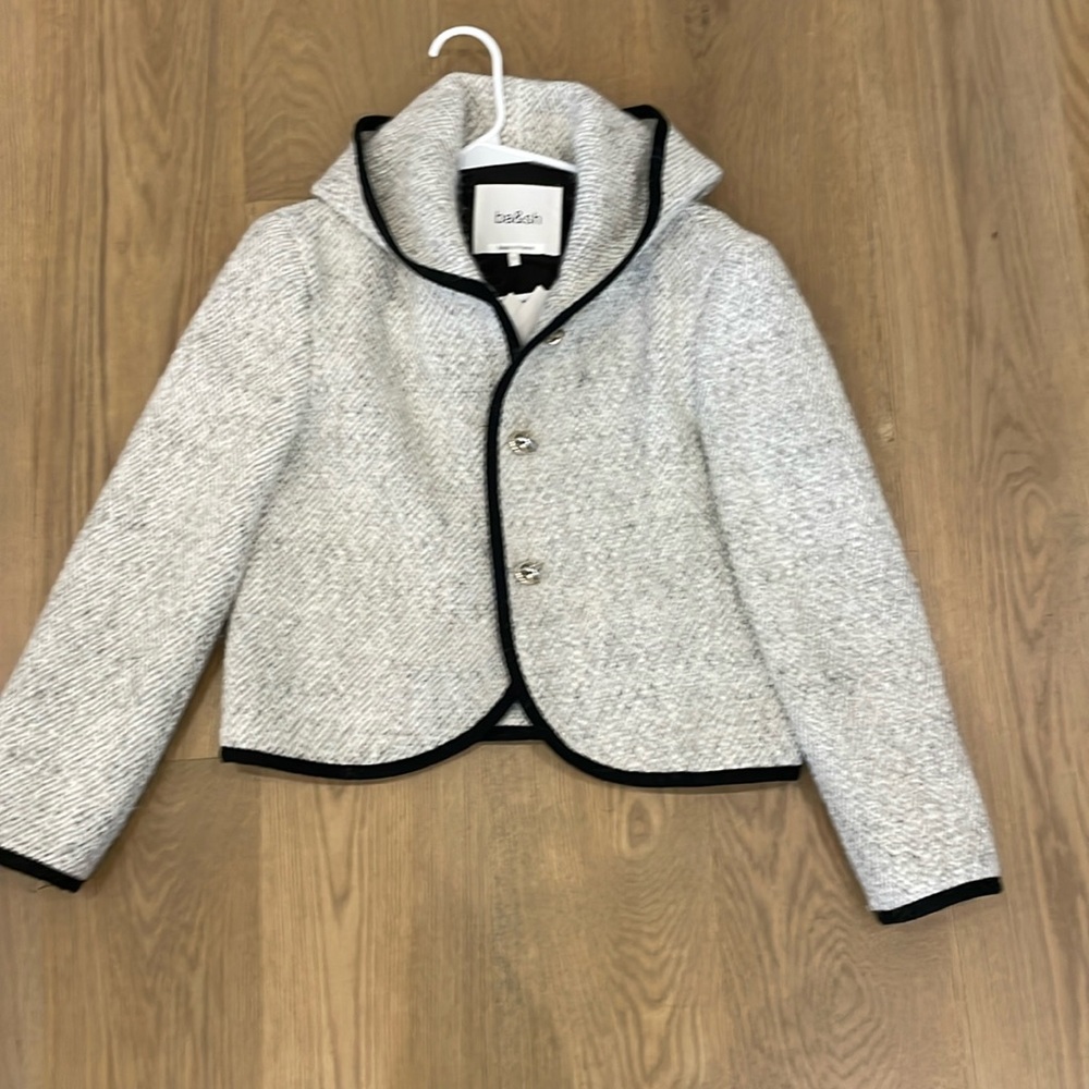 ba&sh Gray Blazer with Black Trim